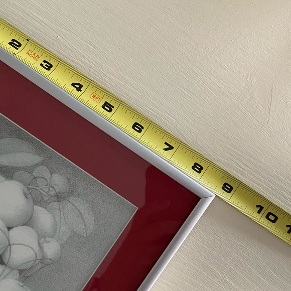 framed art print. Stilllife drawing of apples - Picture 5 of 5